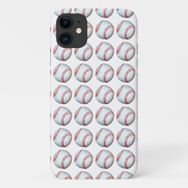 Coques Case-Mate iPhone Plein de petites boules de baseball (Dos)