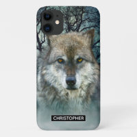 Pleine lune de loup dans le brouillard | Ajouter V