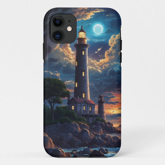 Coques Case-Mate iPhone Pleine lune phare (Dos)