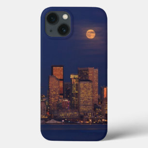 Etui iPhone Case-Mate Pleine lune se levant au-dessus de l'horizon du