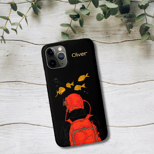 Case-Mate iPhone Case Plongeur et Poisson Doré