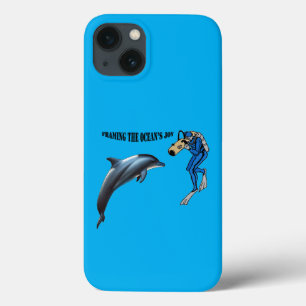 Case-Mate iPhone Case Plongeur vintage de la SCUBA photographier un Dolp