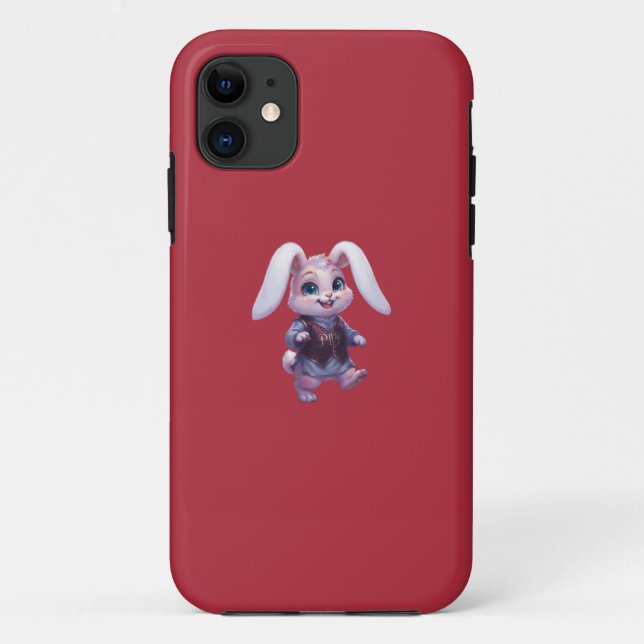 Coques Case-Mate iPhone PLP LEPURO - Graphisme de roi lapin guerrier migno (Dos)