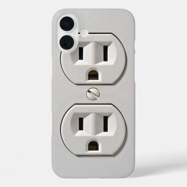 Coques Case-Mate iPhone Plug-in de prise électrique (Verso)