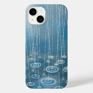 Coque Case-Mate iPhone Pluie Bleu