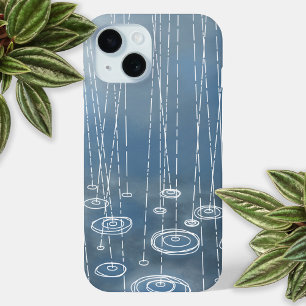 Coque Case-Mate iPhone Pluie Bleu