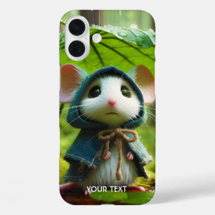 Coque Pour iPhone 16 Plus Pluie de petite souris Imaginaire