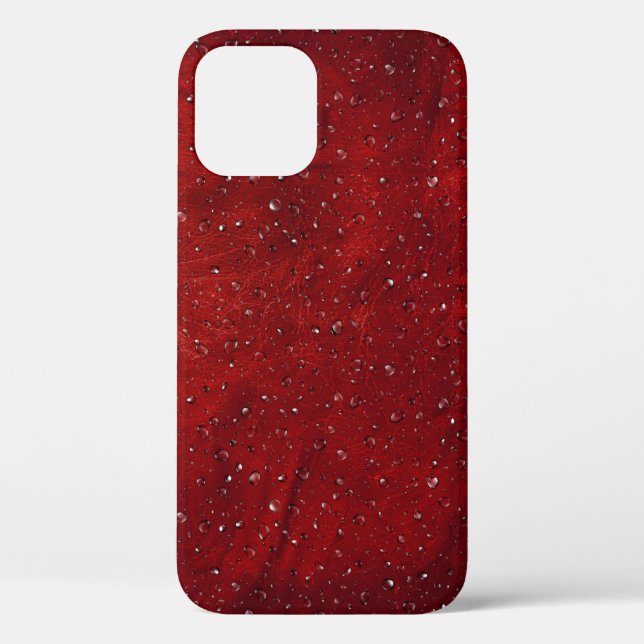 Coques Case-Mate iPhone Pluie sur cuir rouge (Verso)
