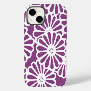 Coque Pour iPhone 14 Plum Asiatique Moods Floral