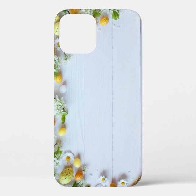 Coques Case-Mate iPhone Plum de cerisier de Pâques : Oeufs Jaunes. (Verso)