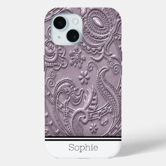 Coque Case-Mate iPhone Plum Floral Damask Custom Samsung