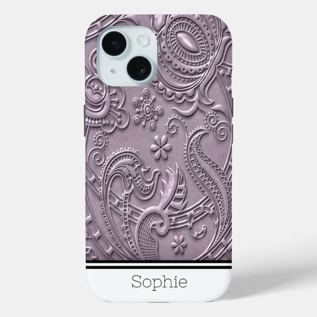 Coques Case-Mate iPhone Plum Floral Damask Custom Samsung (Verso)