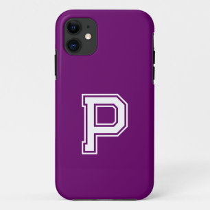Case-Mate iPhone Case Plum violet couleur solide   Monogramme minimal