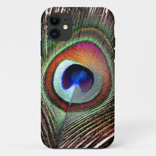 Etui iPhone Case-Mate Plume colorée de paon en cuivre