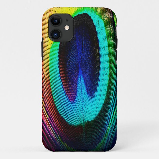 Coques Case-Mate iPhone Plume de paon vibrant (Dos)