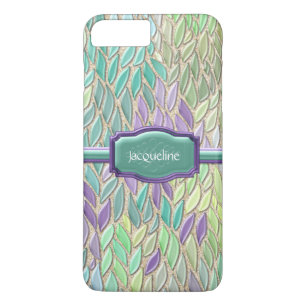 Coque Case-Mate Pour iPhone Plume en verre de mosaïque de mer de paon