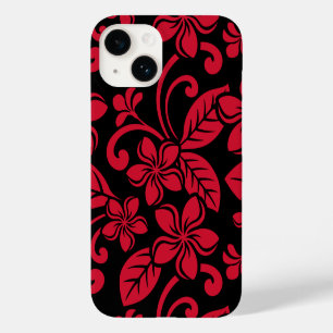 COQUE Case-Mate iPhone PLUMÉRIE DE L'ÎLE (NOIR/ROUGE)