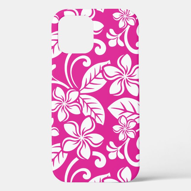 COQUES Case-Mate iPhone PLUMÉRIE DE L'ÎLE (ROSE CHAUD) (Verso)