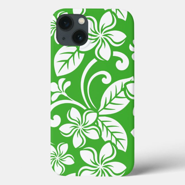 COQUES Case-Mate iPhone PLUMÉRIE DE L'ÎLE (VERT DE CITRUS) (Verso)