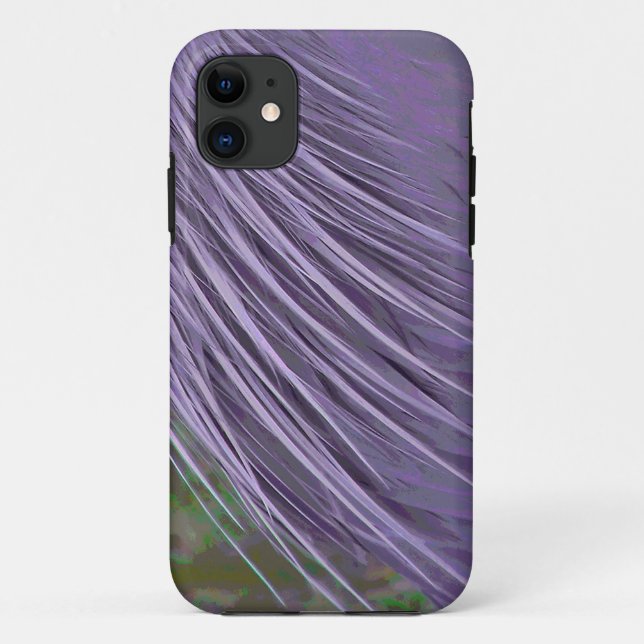Coques Case-Mate iPhone Plumes bleu lavande (Dos)