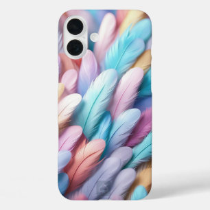 Coque Pour iPhone 16 Plus Plumes Colorées