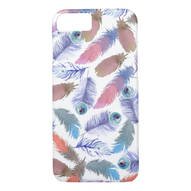 Coques Case-Mate iPhone Plumes d'aquarelle (Dos)