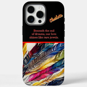 Coque iPhone 16 Pro Max Plumes d'aquarelle en harmonie