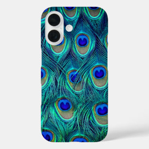 Coque Pour iPhone 16 Plumes de Peacocks