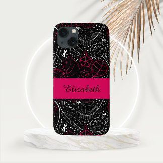 Case-Mate iPhone Case Plumes et fleurs féminines personnalisées
