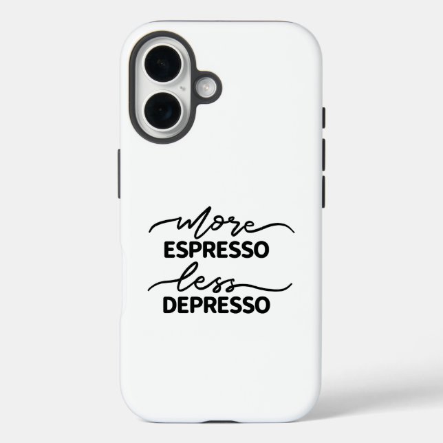 Coques Case-Mate iPhone Plus d'Espresso Moins de Dépresso (Verso)