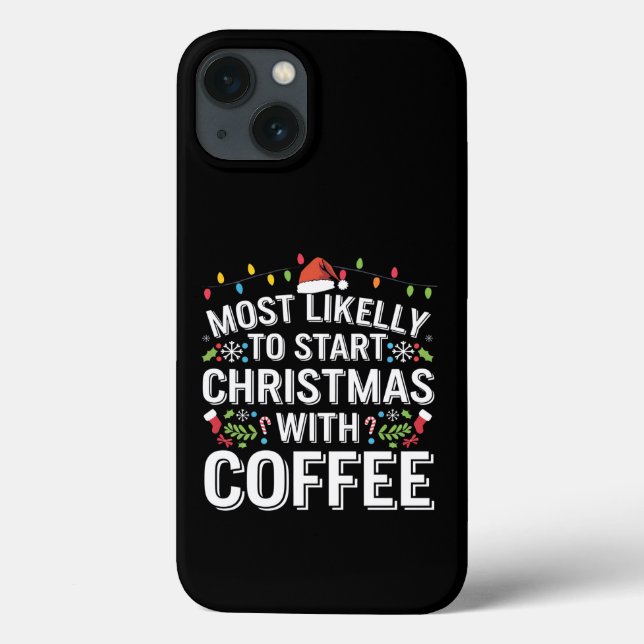 Coques Case-Mate iPhone Plus susceptible de commencer Noël avec la famille (Verso)