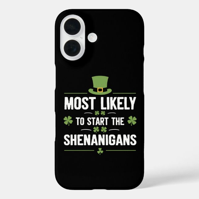 Coques Case-Mate iPhone Plus susceptible de déclencher les Shenanigans St  (Verso)