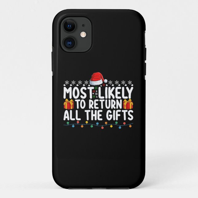 Coques Case-Mate iPhone Plus susceptible de rendre tous les cadeaux de Noë (Dos)