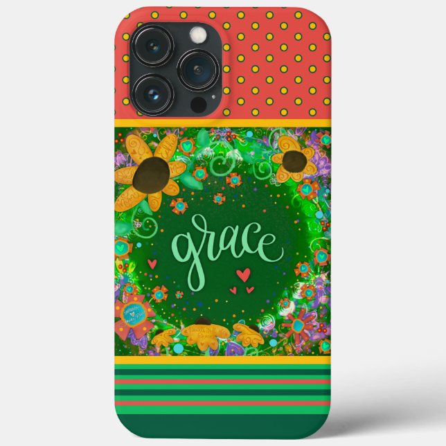 Coques Case-Mate iPhone Plutôt Floral Grace Inspirivity Personnalisé (Verso)