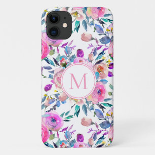 Case-Mate iPhone Case Plutôt Personnalisé Monogramme Floral