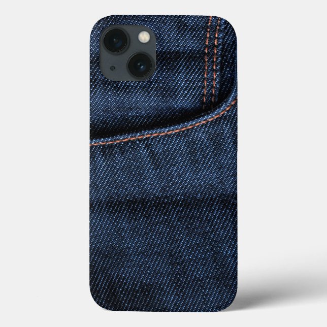 Coques Case-Mate iPhone Poche Jeans bleu (Verso)