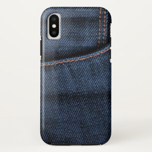 Coques Pour iPhone Poche Jeans bleu