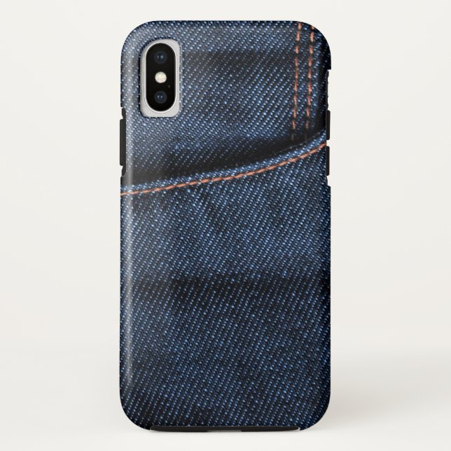 Coques Case-Mate iPhone Poche Jeans bleu (Dos)