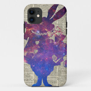 Coque Case-Mate Pour iPhone Pochoir pourpre de lapin de héraut au-dessus de
