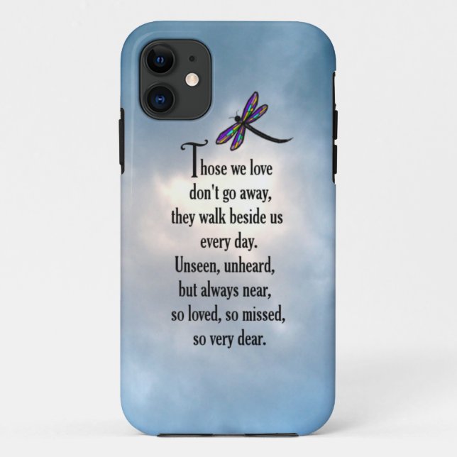 Coques Case-Mate iPhone Poème "ainsi aimé" de libellule (Dos)
