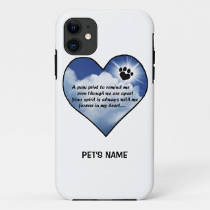 Coques Pour iPhone Poème de mémorial de Pawprint