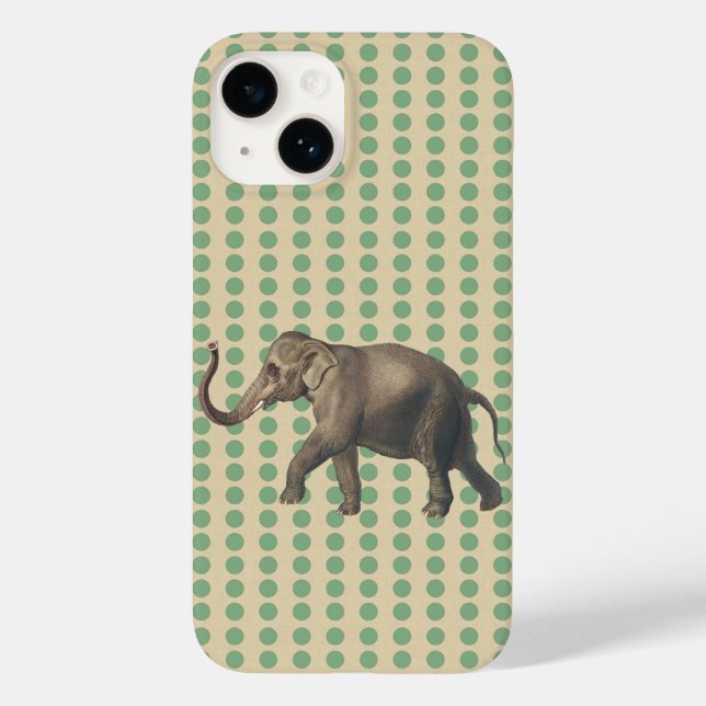 Coques Case-Mate iPhone Poids d'épices à feuilles de baie avec éléphant (Verso)