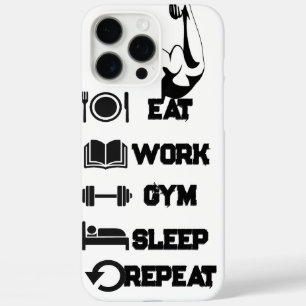 Coque iPhone 16 Pro Max Poignée musculaire de capot de téléphone de fitnes