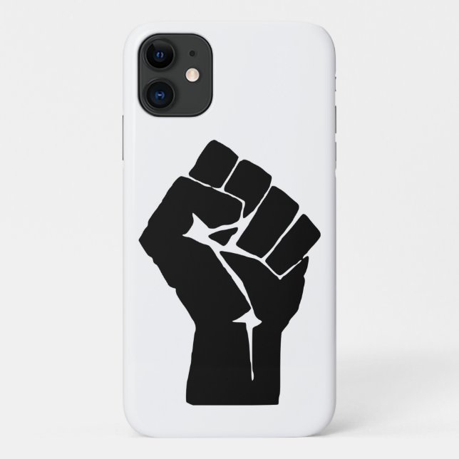 Coques Case-Mate iPhone Poing Noir Levé - Résistance Protestation (Dos)