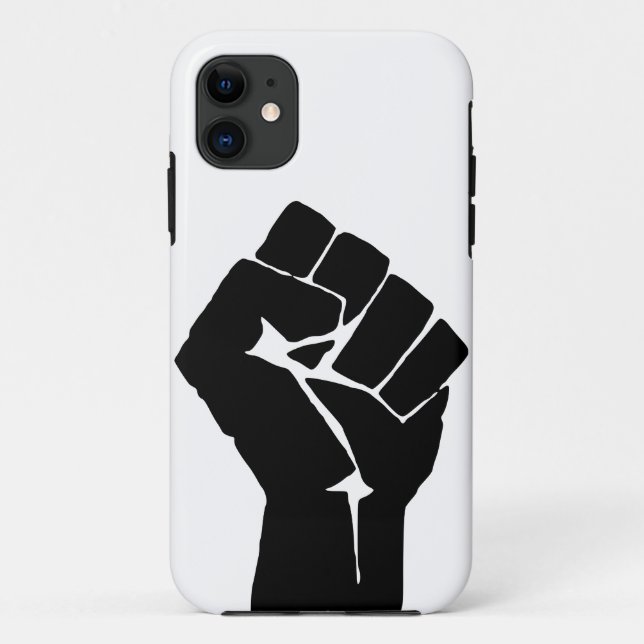 Coques Case-Mate iPhone Poing Noir Levé - Résistance Protestation (Dos)