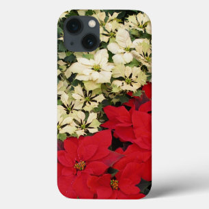Case-Mate iPhone Case Poinsettias blanches et rouges I Holiday Floral