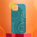 Coque Case-Mate iPhone Point circulaire moderne Motif géométrique Grand n<br><div class="desc">Un morceau d'art zen et fantaisiste, hipster. Vous pouvez ajouter un nom, un monogramme ou un autre texte personnalisé. Un motif moderne et géométrique à l'ambiance boho. Les points individuels sont dans un motif circulaire. Pour modifier la couleur : cliquez sur la personnaliser ou la zone de conception avancée, puis...</div>