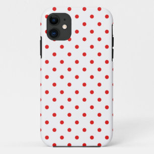 Case-Mate iPhone Case Point de polka blanc et rouge
