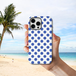 Coque iPhone 16 Pro Max Point Polka bleu