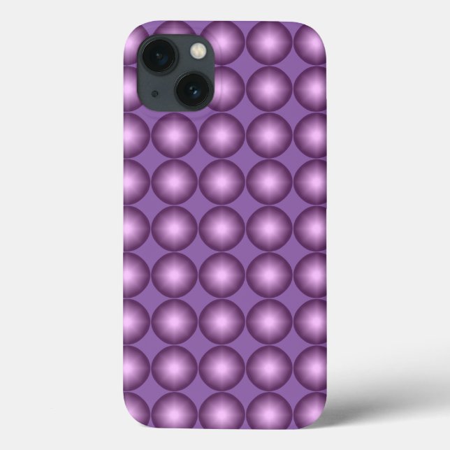 Coques Case-Mate iPhone Point Polka Lavender brillant (Verso)